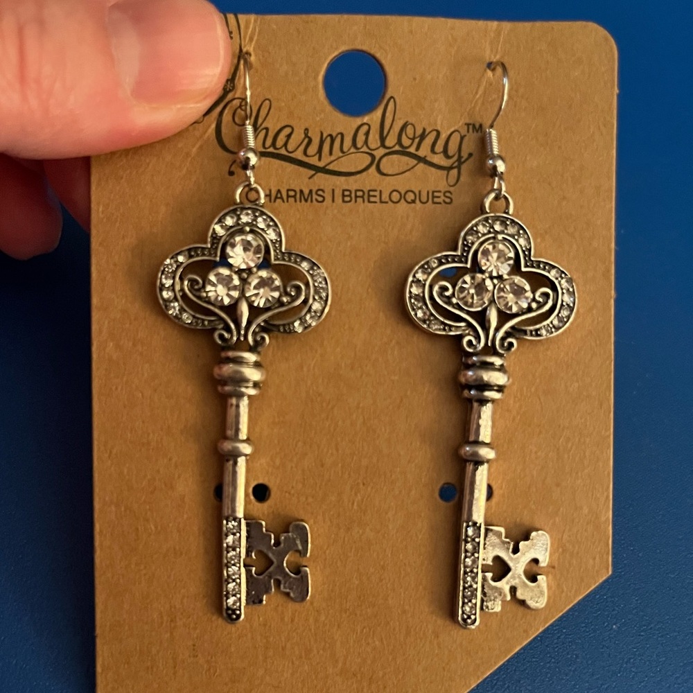 Antique Key Earrings